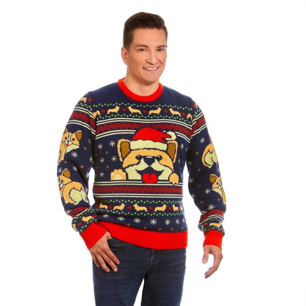 Corgi Knit Holiday Sweater